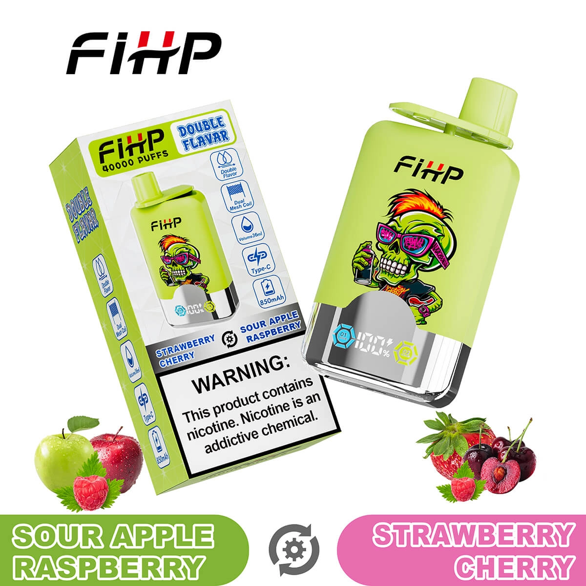 FIHP 40K Dual-Flavor Disposable Electronic Cigarette Wholesale - Image 8