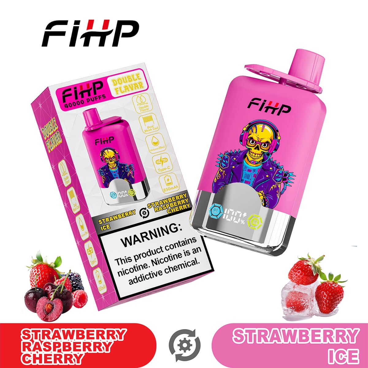 FIHP 40K Dual-Flavor Disposable Electronic Cigarette Wholesale - Image 6