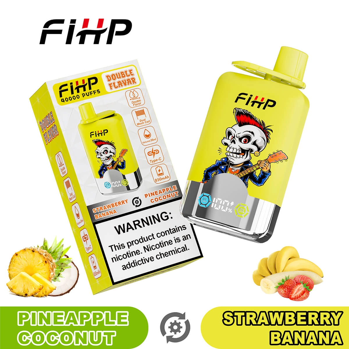 FIHP 40K Dual-Flavor Disposable Electronic Cigarette Wholesale - Image 5