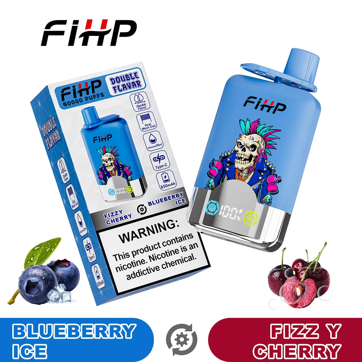 FIHP 40K Dual-Flavor Disposable Electronic Cigarette Wholesale - Image 3