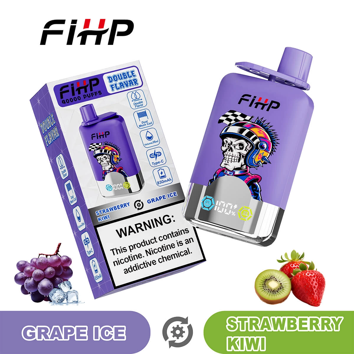 FIHP 40K Dual-Flavor Disposable Electronic Cigarette Wholesale - Image 14