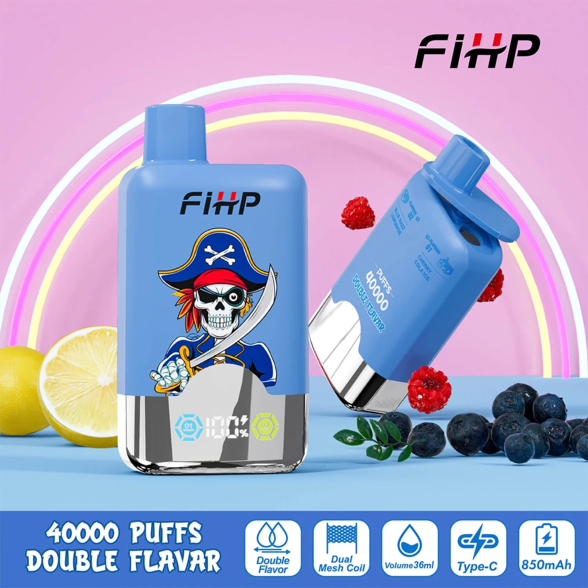 FIHP 40K Dual-Flavor Disposable Electronic Cigarette Wholesale