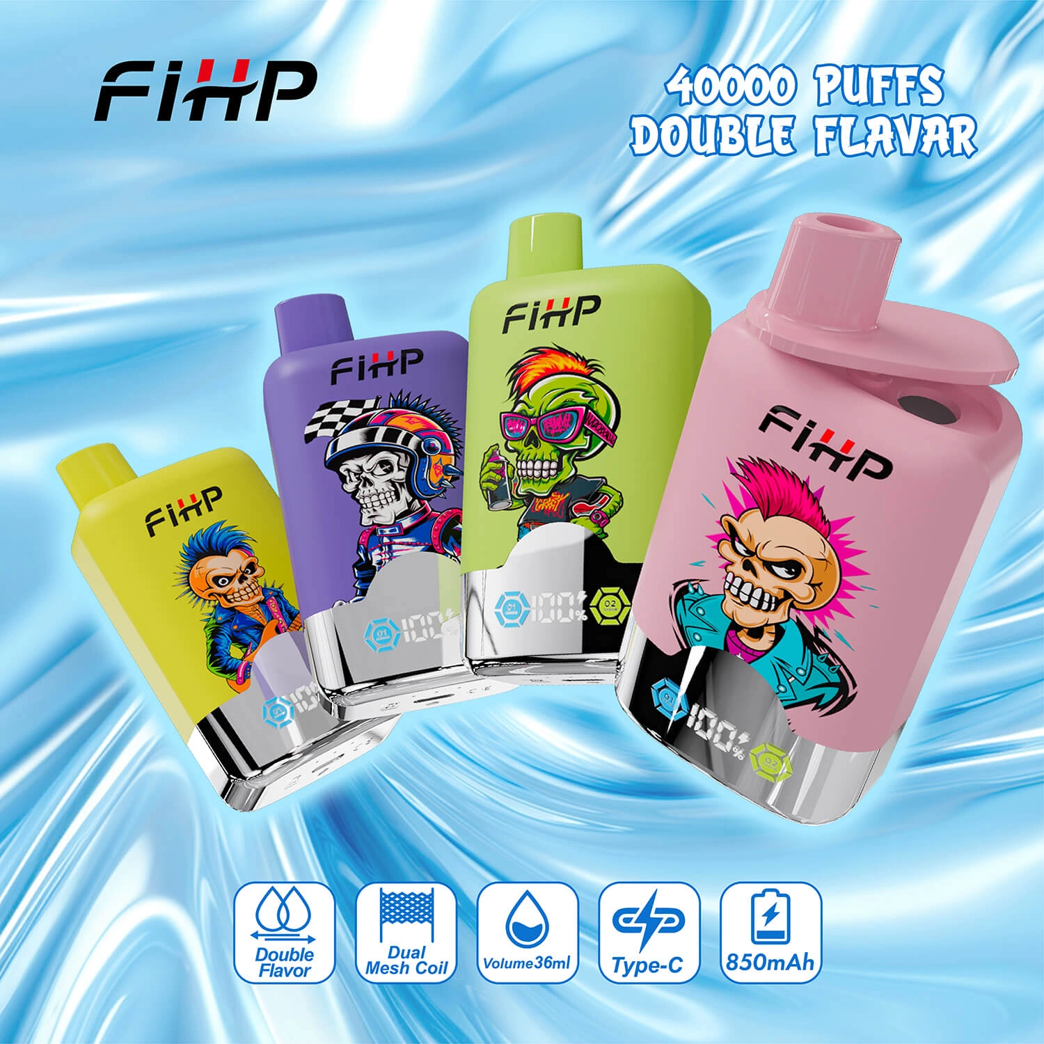 FIHP 40K Dual-Flavor Disposable Electronic Cigarette Wholesale - Image 10