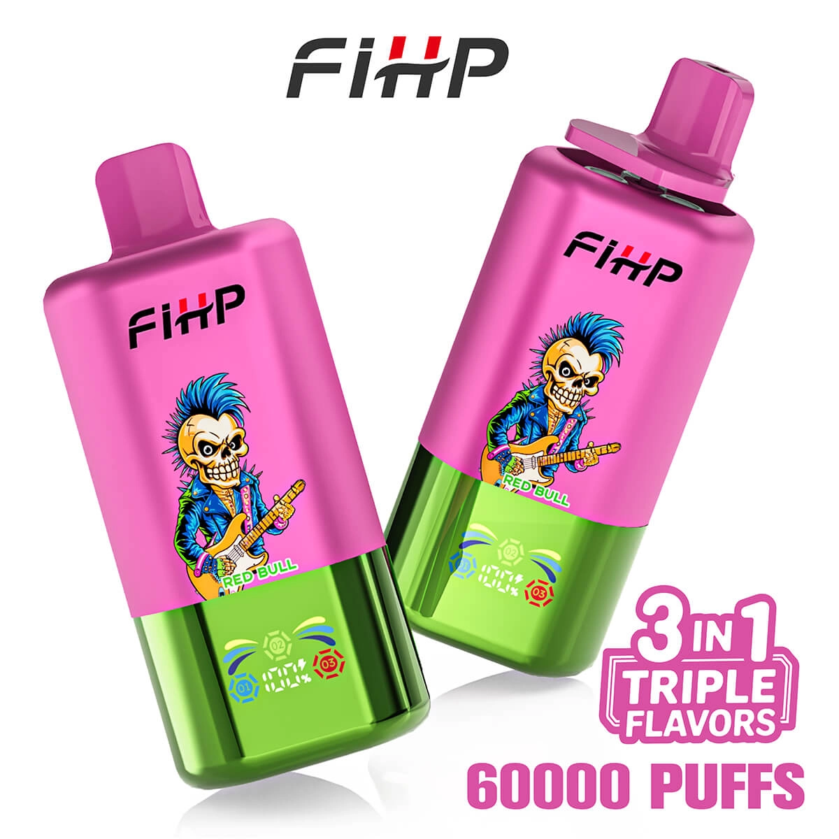 FiHP 60000 Puffs 3in1 Triple Flavor Vape - Image 7