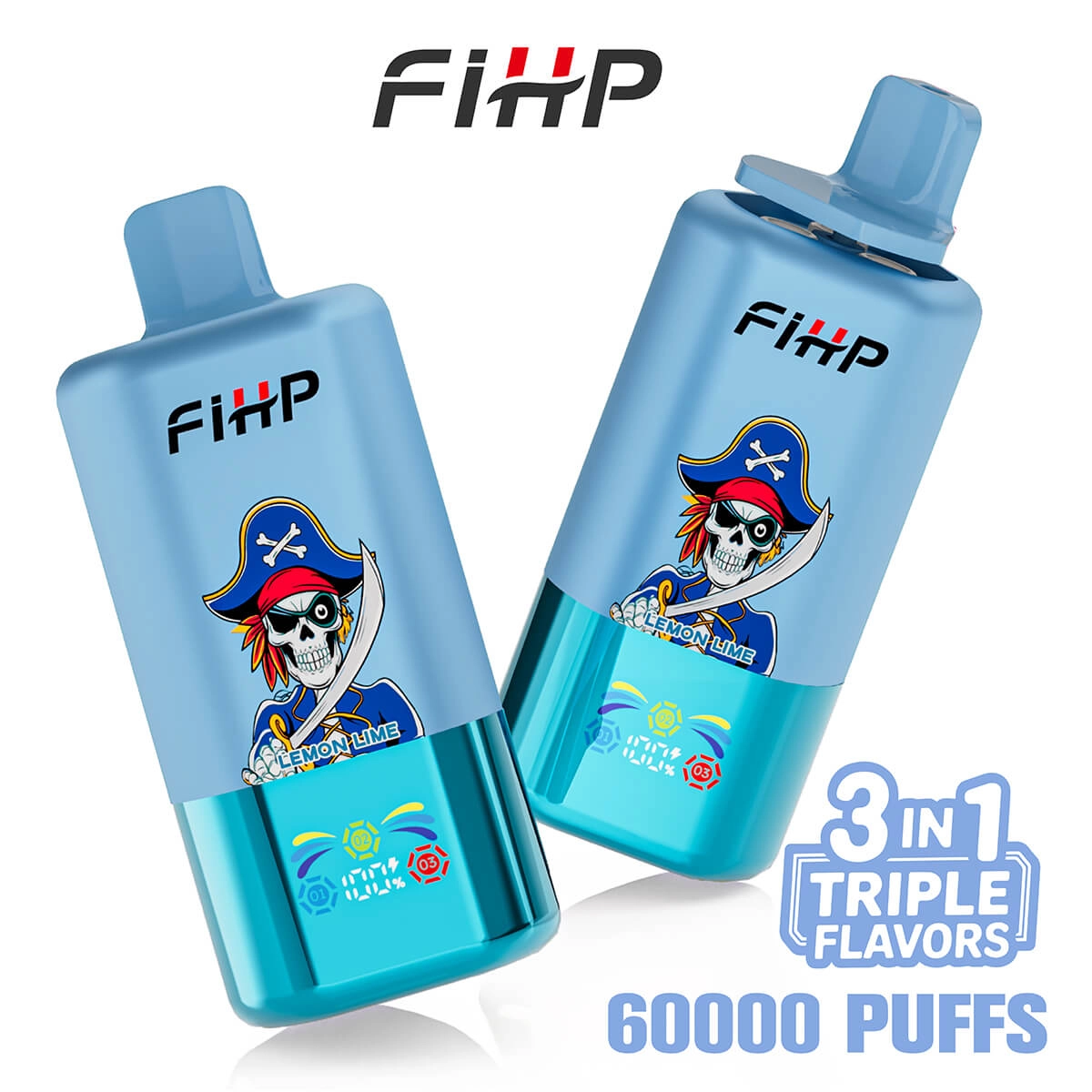 FiHP 60000 Puffs 3in1 Triple Flavor Vape - Image 6
