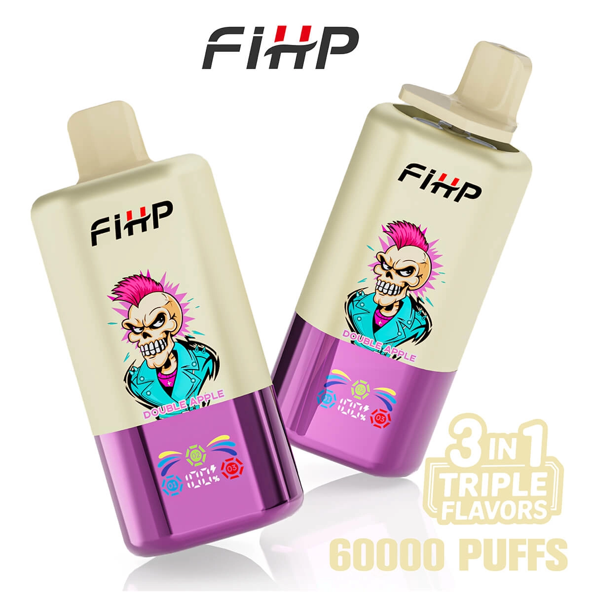 FiHP 60000 Puffs 3in1 Triple Flavor Vape - Image 5