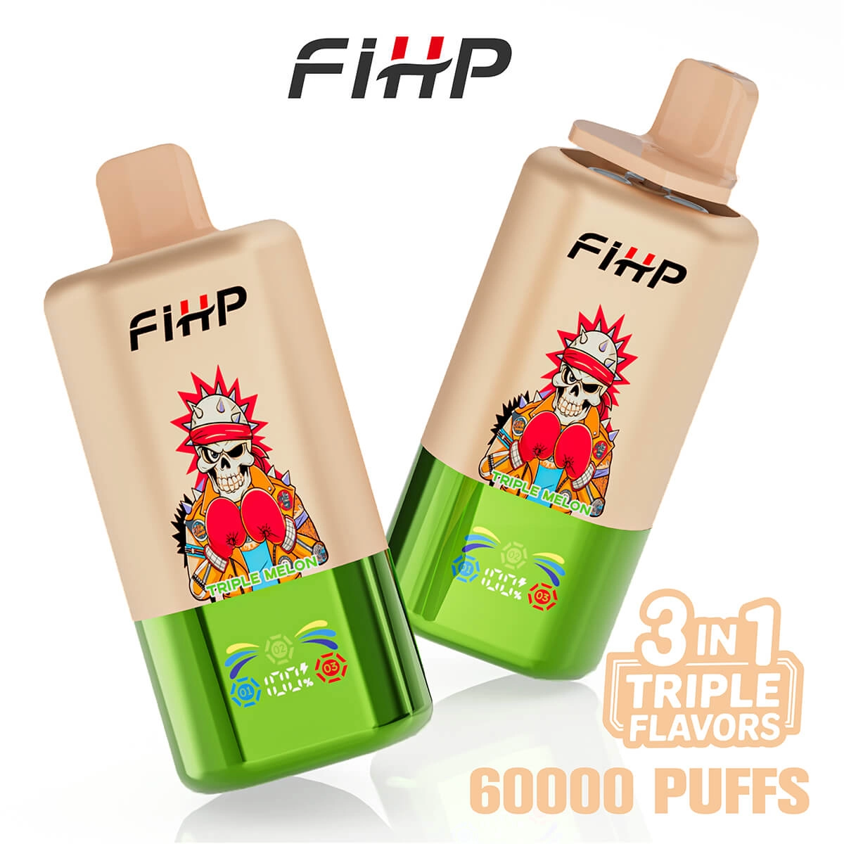 FiHP 60000 Puffs 3in1 Triple Flavor Vape - Image 3