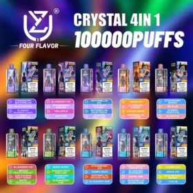 UZY Four Flavors 100000 100K Puffs Disposable Vape Crystal 4 In 1 Flavors 2% 3% 5% Nicotine 10Tastes Smart Display | Vape Factory Wholesale