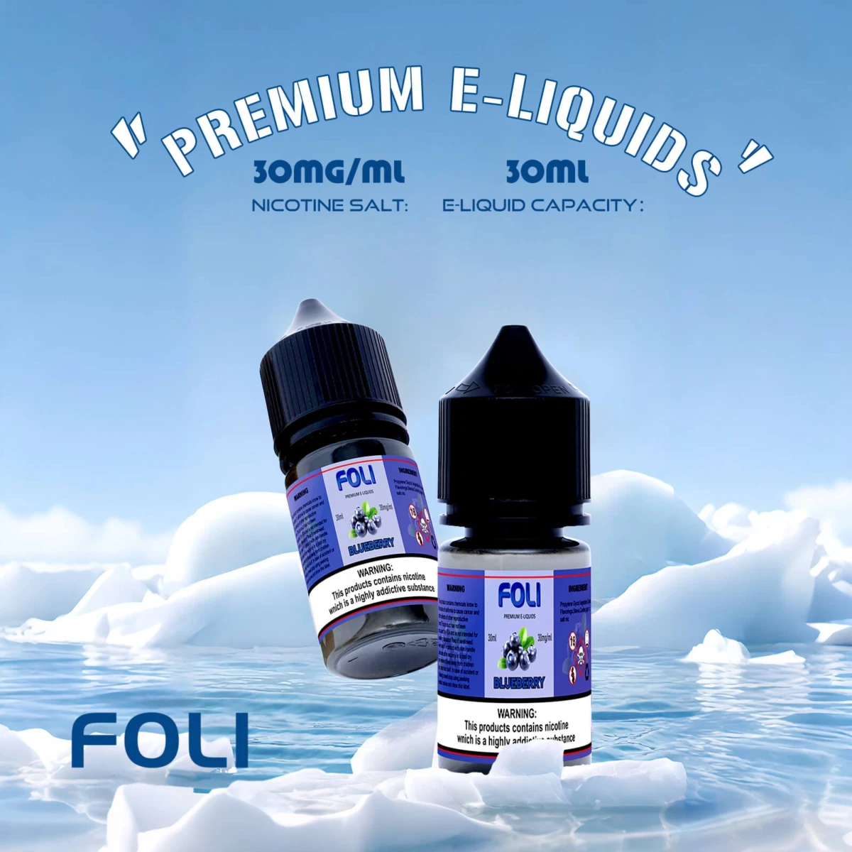 Foli E-liquid 30ml 3% nicotine - Rich flavor 12 Flavor