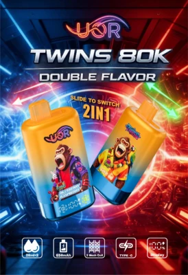 UOR Twins 80K Love 66 2-in-1 Disposable Vape