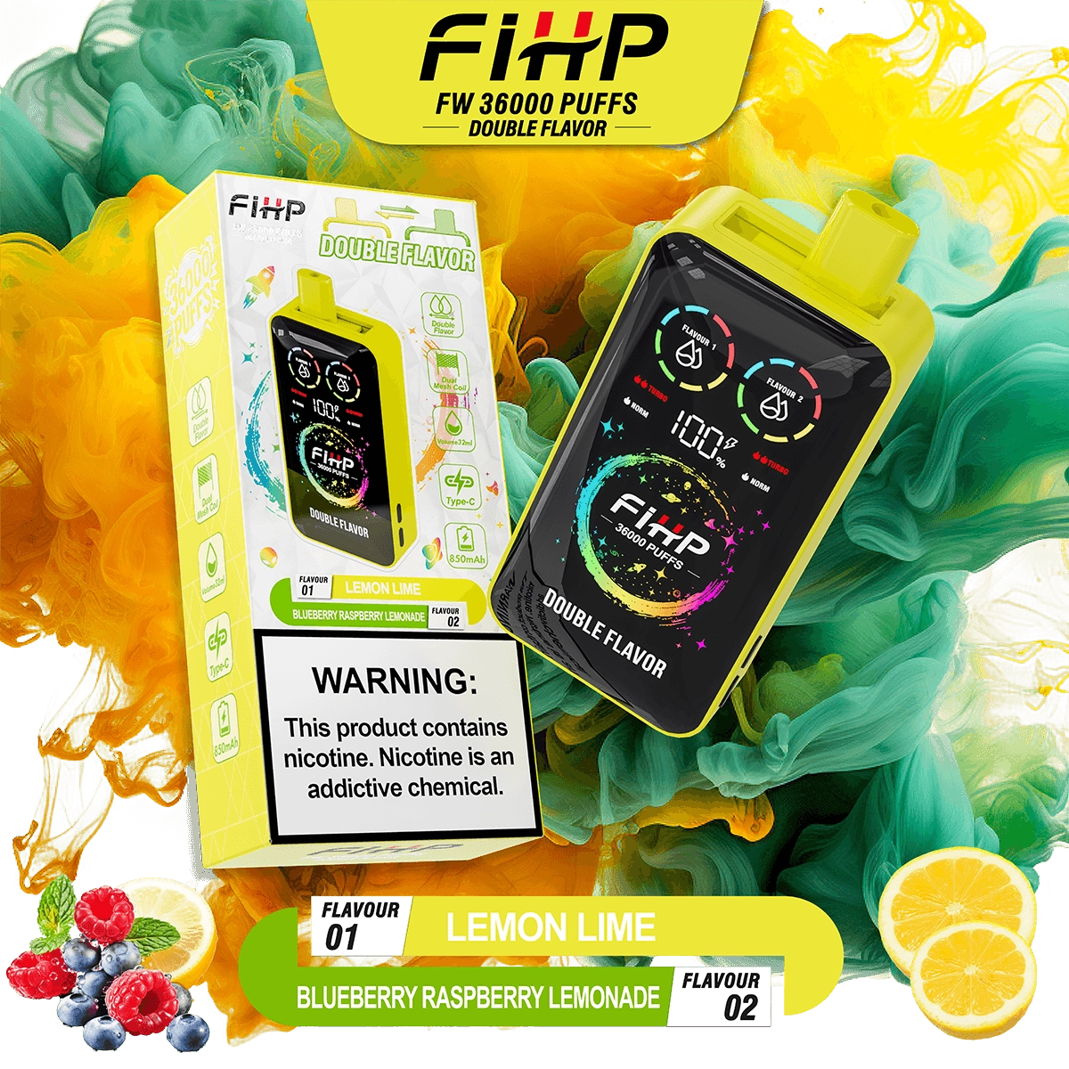 FIHP 36,000 Puffs Double-tastes Vape - Image 3