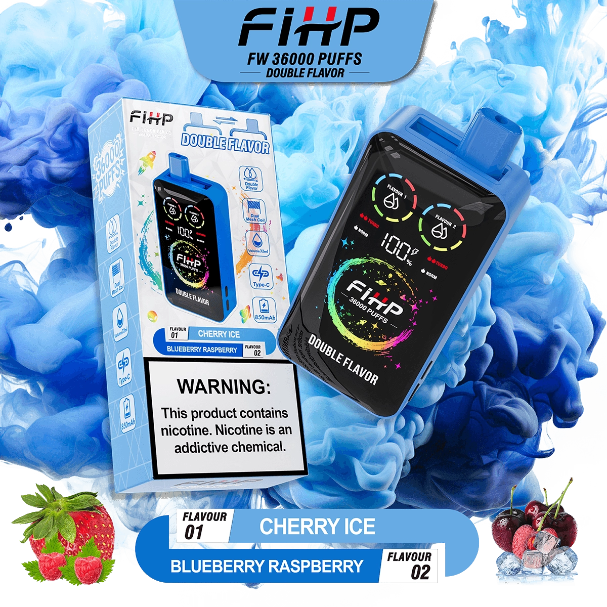 FIHP 36,000 Puffs Double-tastes Vape