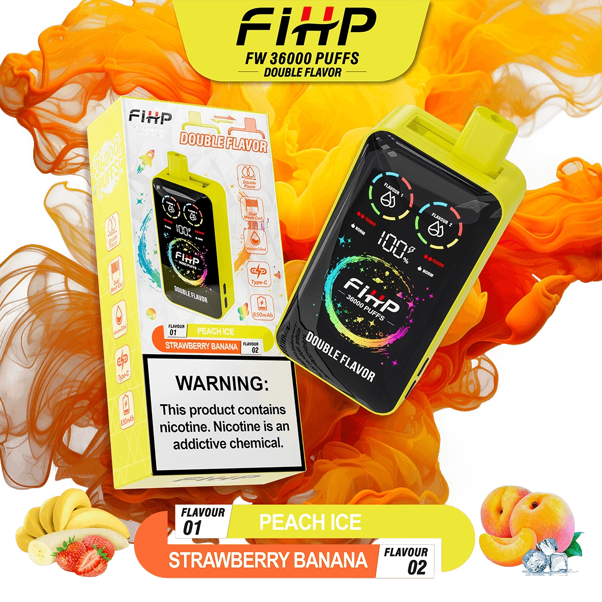 FIHP 36,000 Puffs Double-tastes Vape - Image 9