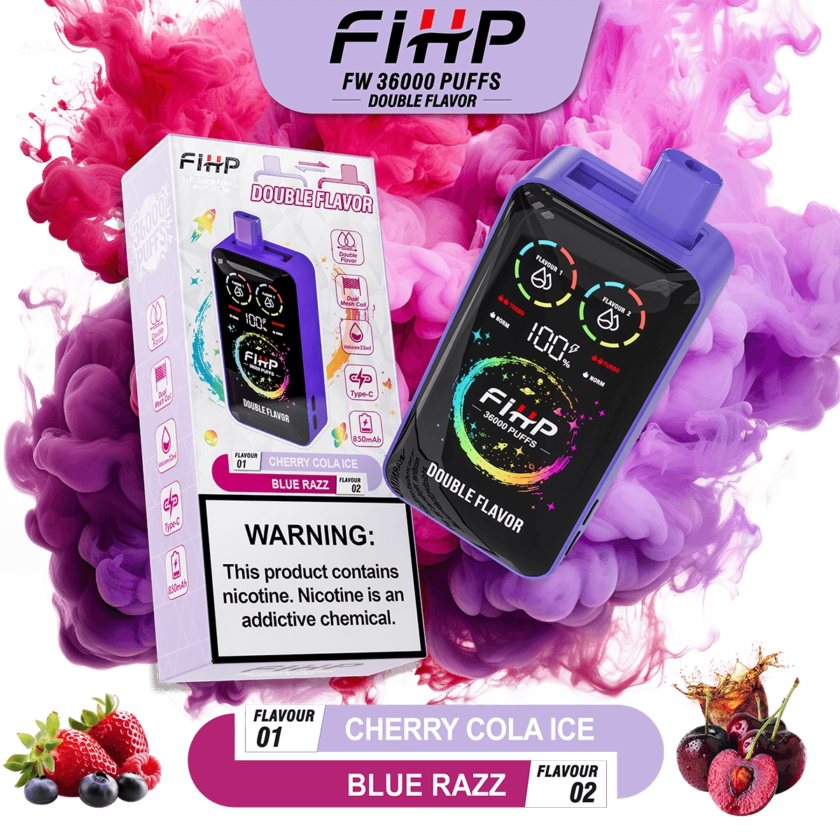 FIHP 36,000 Puffs Double-tastes Vape - Image 8