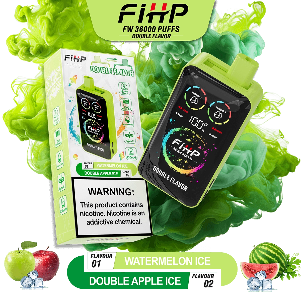 FIHP 36,000 Puffs Double-tastes Vape - Image 6