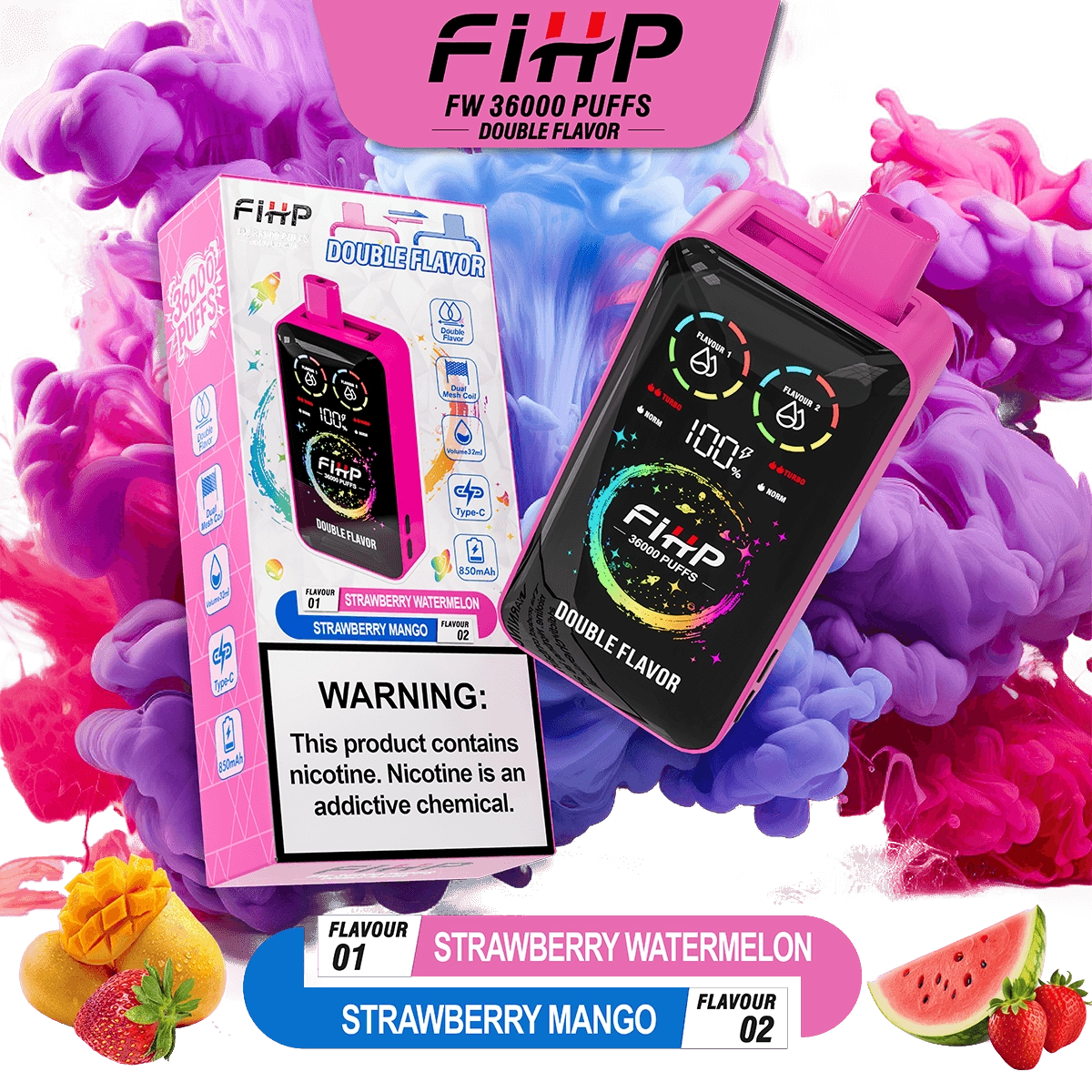 FIHP 36,000 Puffs Double-tastes Vape - Image 5
