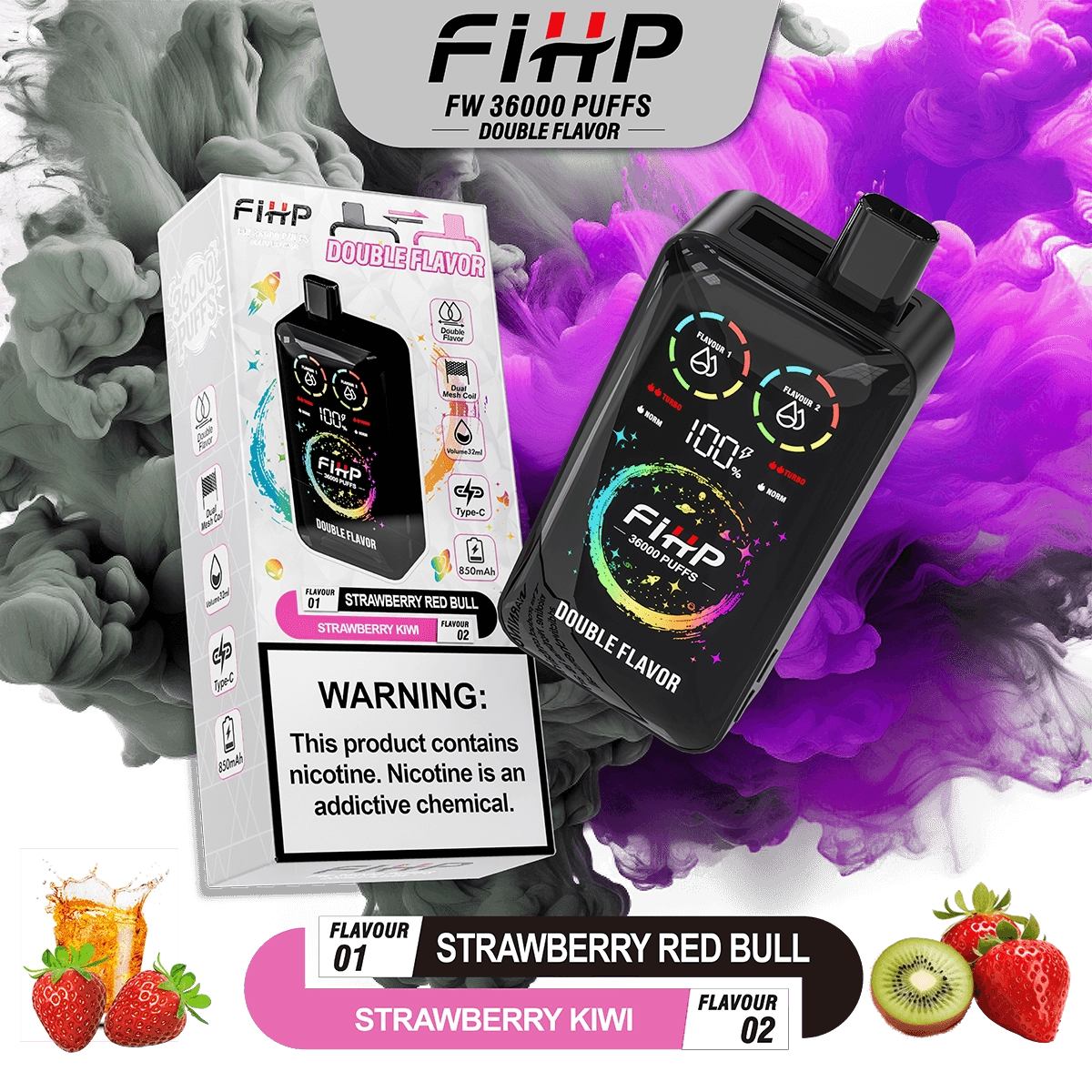 FIHP 36,000 Puffs Double-tastes Vape - Image 13