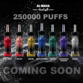 AL Waha 250K Puffs Rocket Shisha Hookah 250000 Rechargeable Disposable Vape Wholesale
